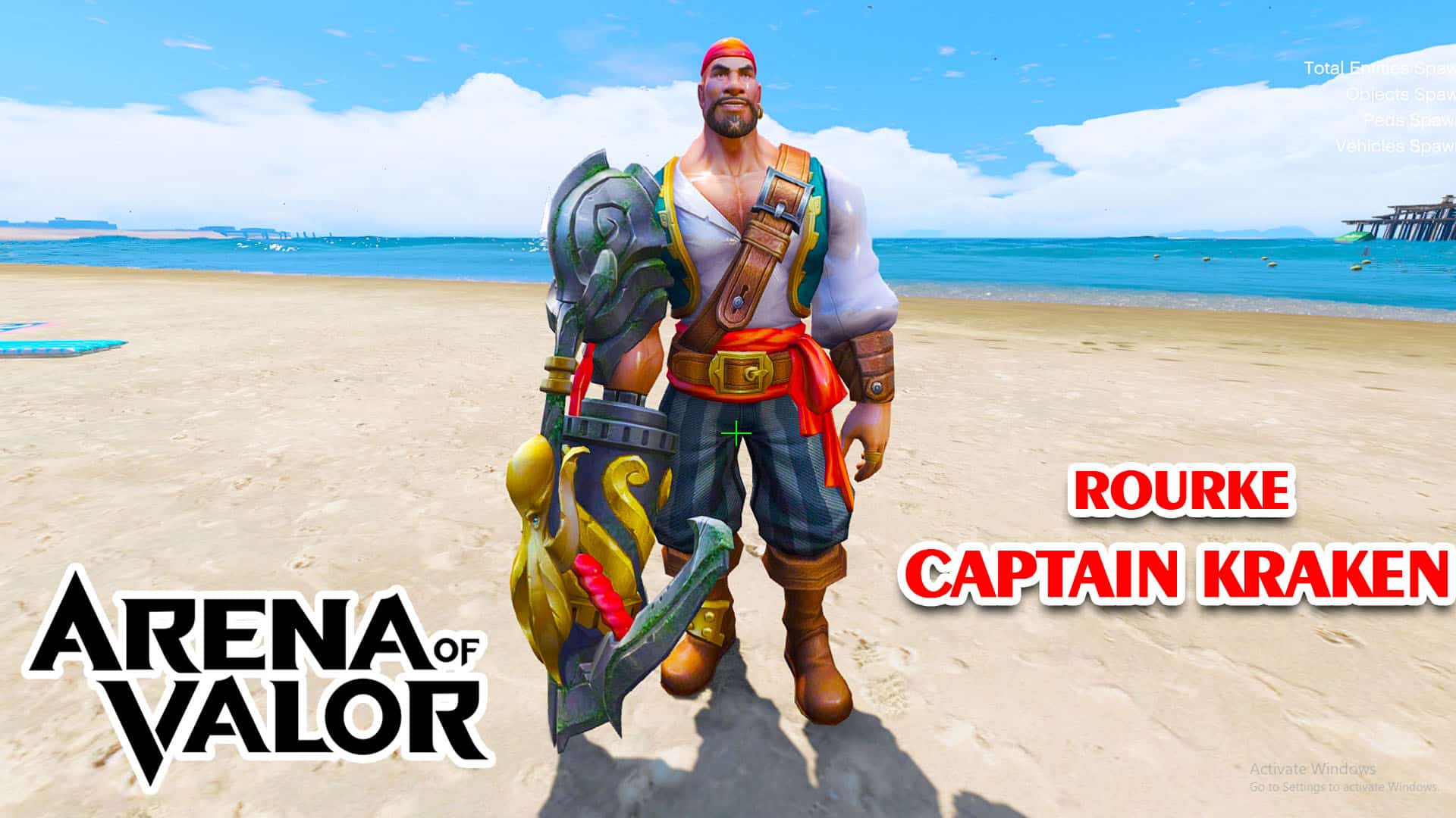 GTA 5 Mod Rourke Captain Kraken Arena of Valor - GTA 5 Mods Website