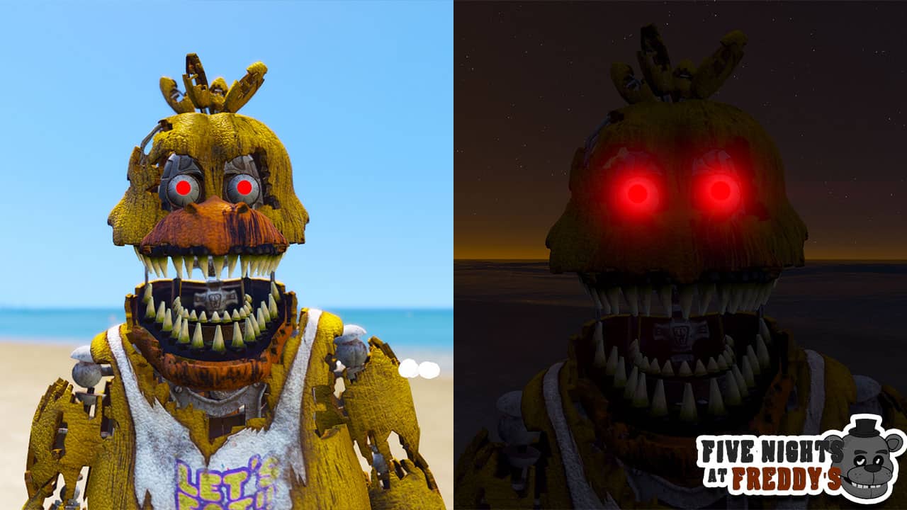 GTA 5 Mods FNAF Nightmare Chica - GTA 5 Mods Website