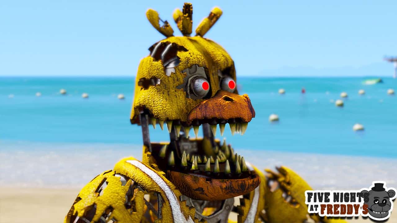 GTA 5 Mods - NIGHTMARE FNAF MOD w/ FREDDY, BONNIE, CHICA, FOXY