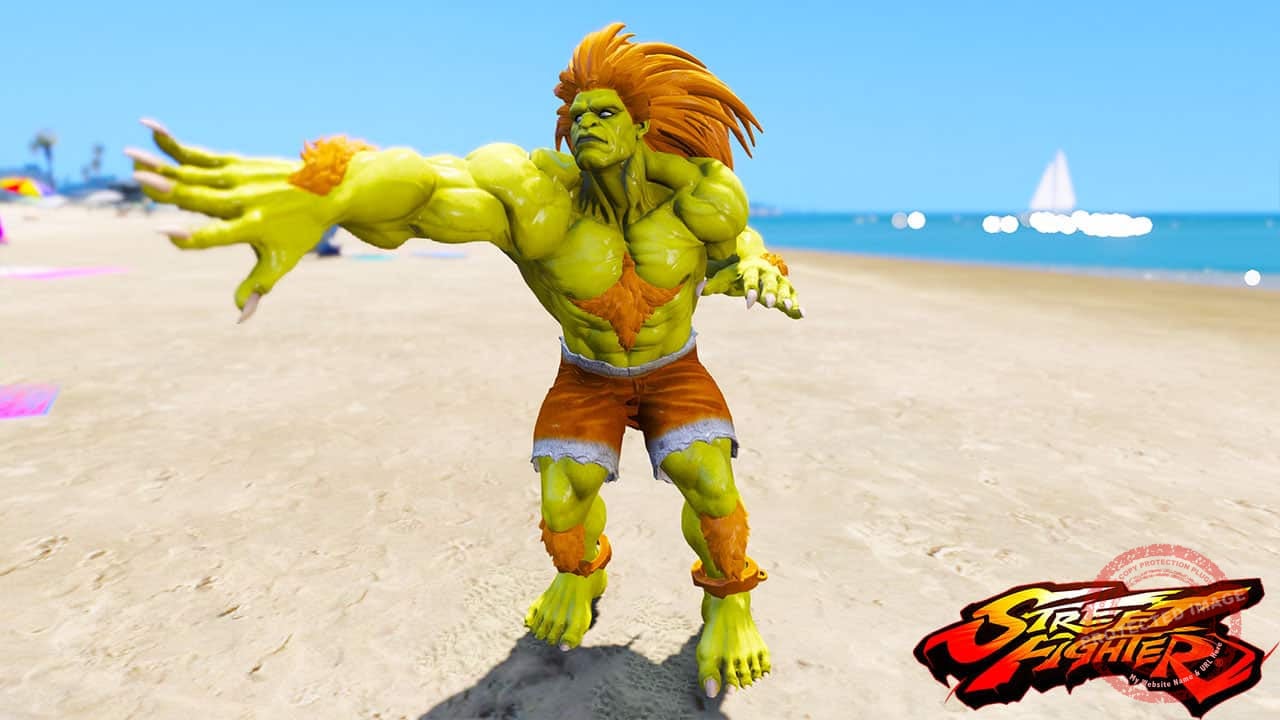 GTA 5 Mods Blanka Superstreet Fighter - GTA 5 Mods Website