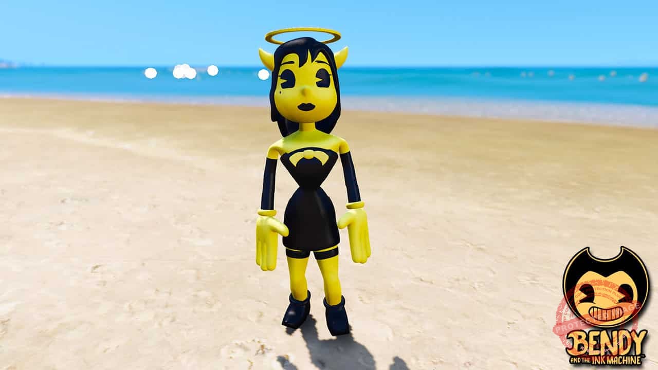 GTA 5 Mods Alice Angel Bendy and the Ink machine - GTA 5 Mods Website