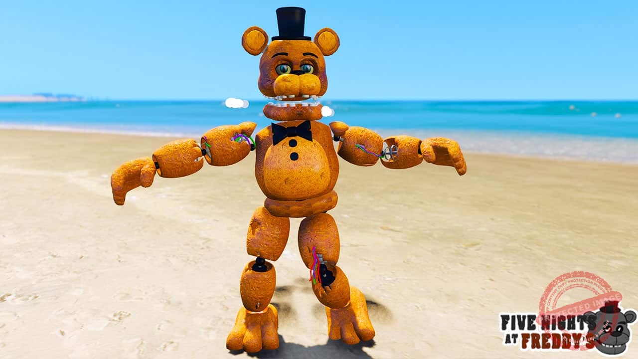 FIVE NIGHTS AT FREDDY'S MOD: FREDDY FAZBEAR - GTA V PC MOD 