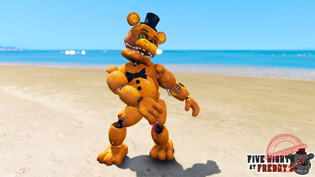 GTA 5 Mods FNAF Stylized Molten Freddy - GTA 5 Mods Website