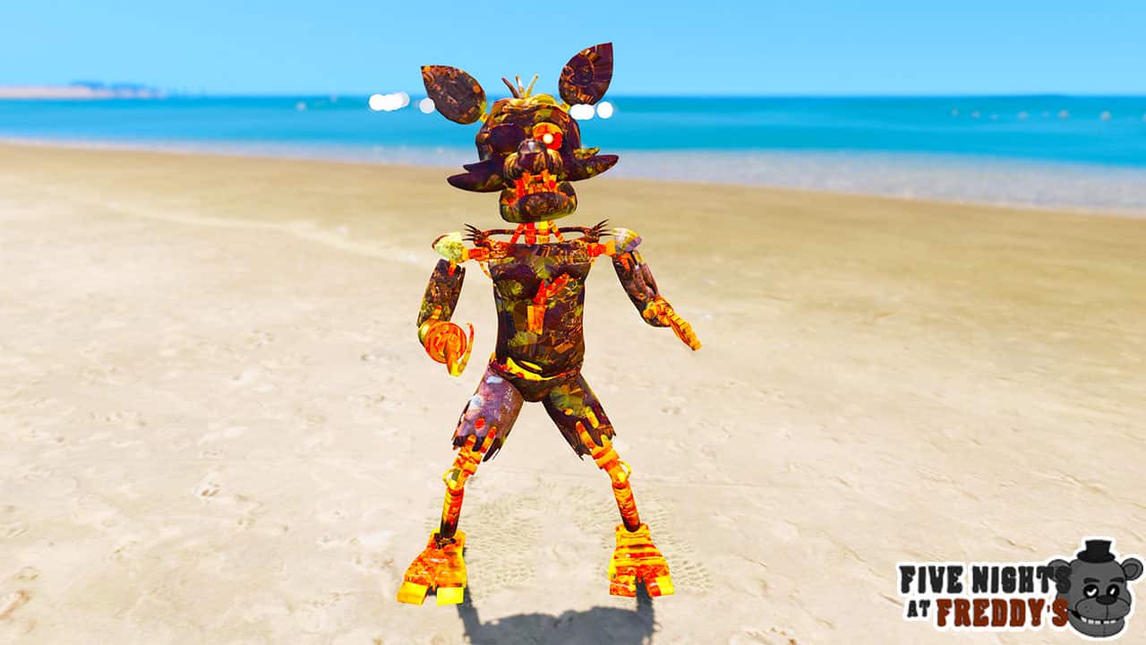 GTA 5 Mods FNAF Withered Foxy - GTA 5 Mods Website