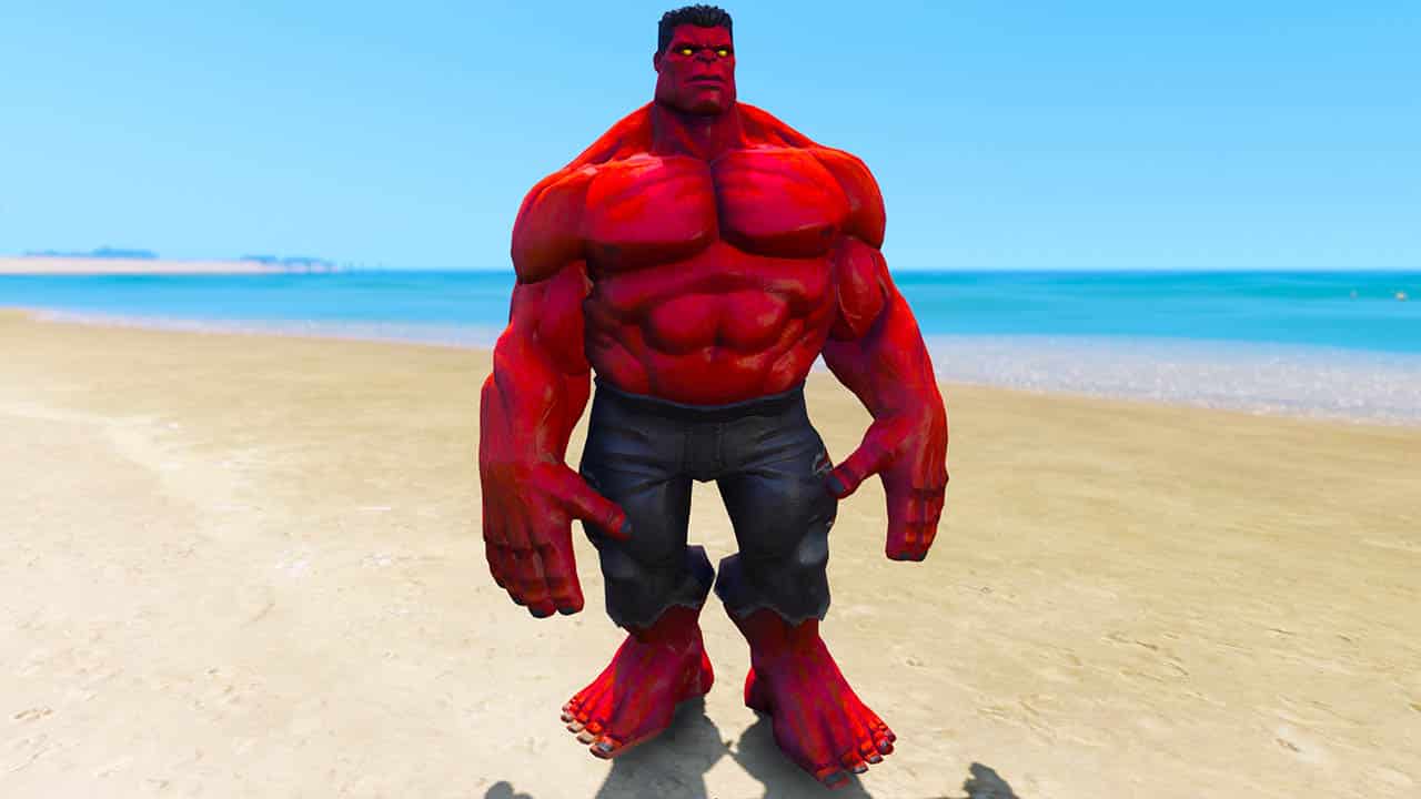 Skin) Red Hulk Skin - Roblox