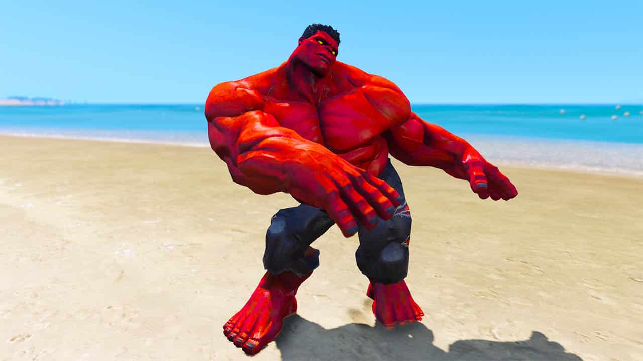 Skin) Red Hulk Skin - Roblox