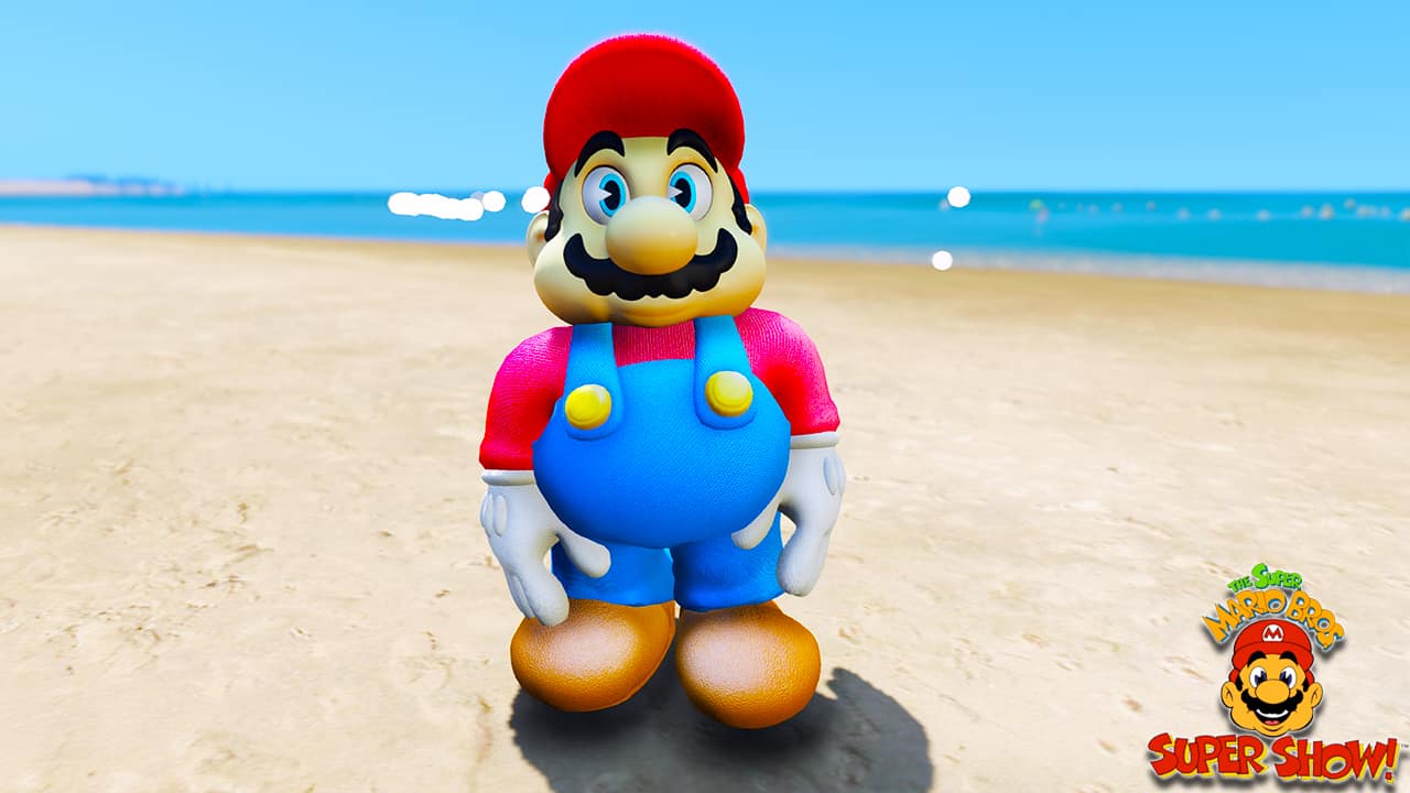 GTA 5 Mods Mario in Super Mario Bros Super Show - GTA 5 Mods Website