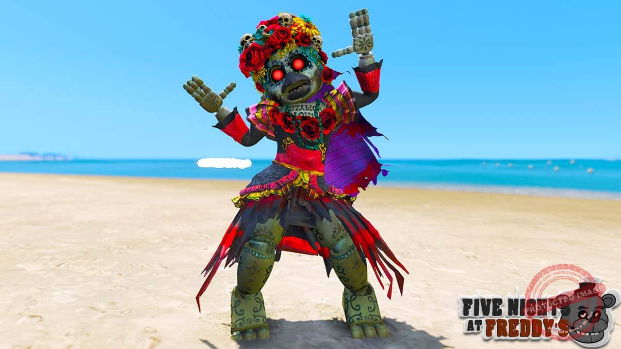 GTA 5 Mods FNAF AR Catrina Toy Chica - GTA 5 Mods Website