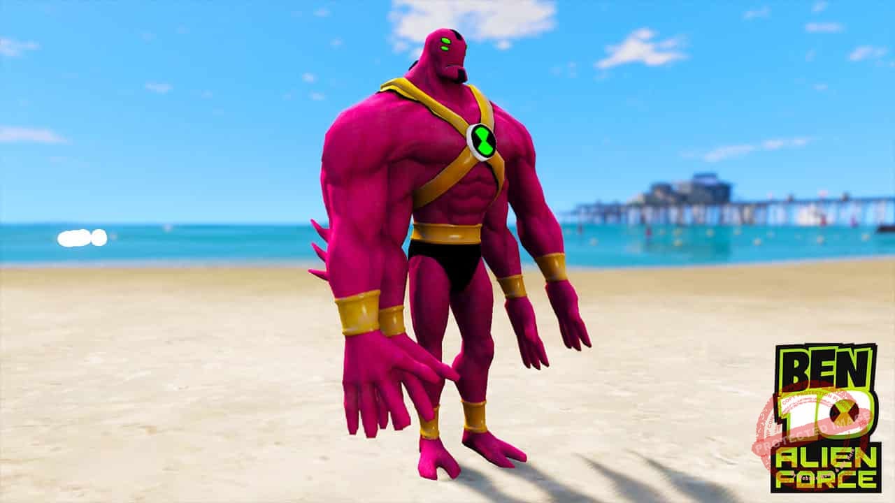 GTA 5 Mods Ben 10 Ultimate Alien Four Arms - GTA 5 Mods Website