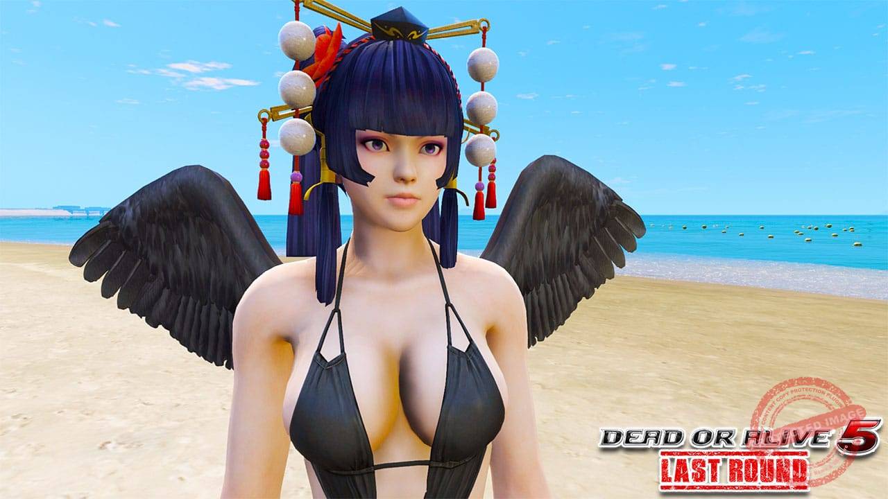 GTA 5 Mods Nyotengu Black swimsuit DOA5 Last Round - GTA 5 Mods Website