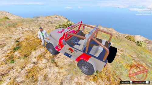 GTA 5 Mod Jurassic Jeep - Image 3