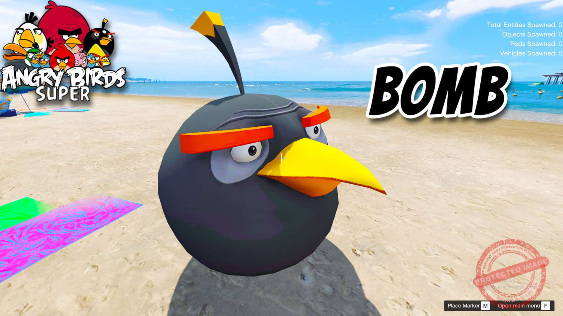 GTA5 Mod Angry Bird Bomb