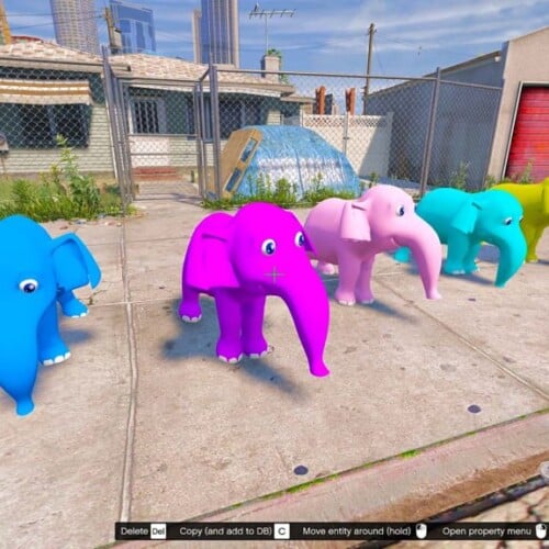GTA 5 Mod Cartoon Elephant