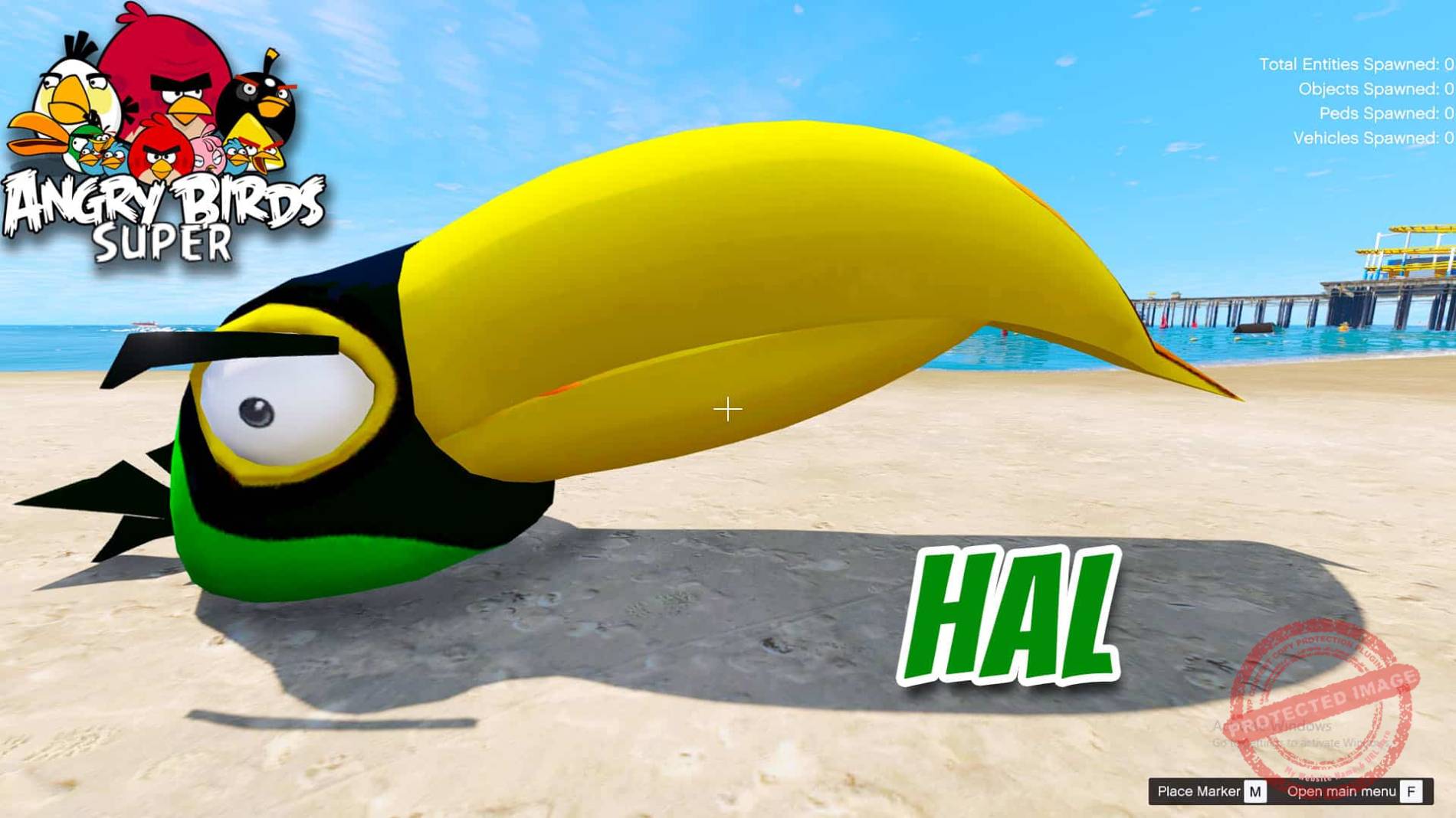 GTA 5 Mod Angry Bird Hal