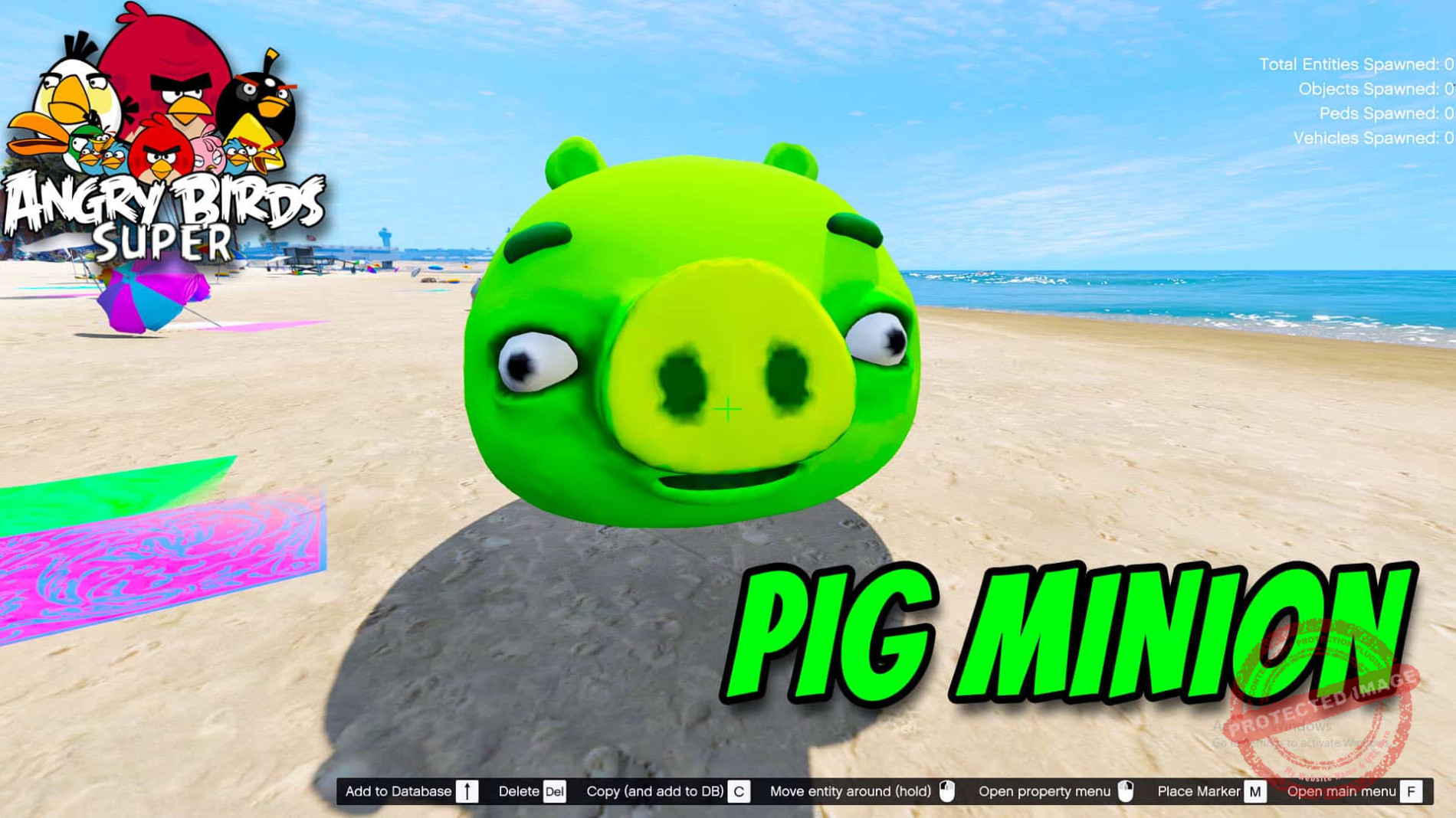 GTA 5 Mod Angry Bird Pig Minion