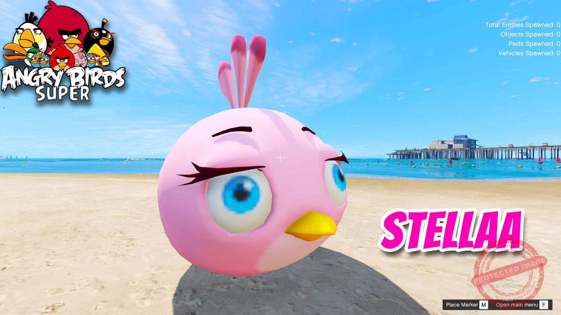 GTA5 Mod Angry Bird Stella