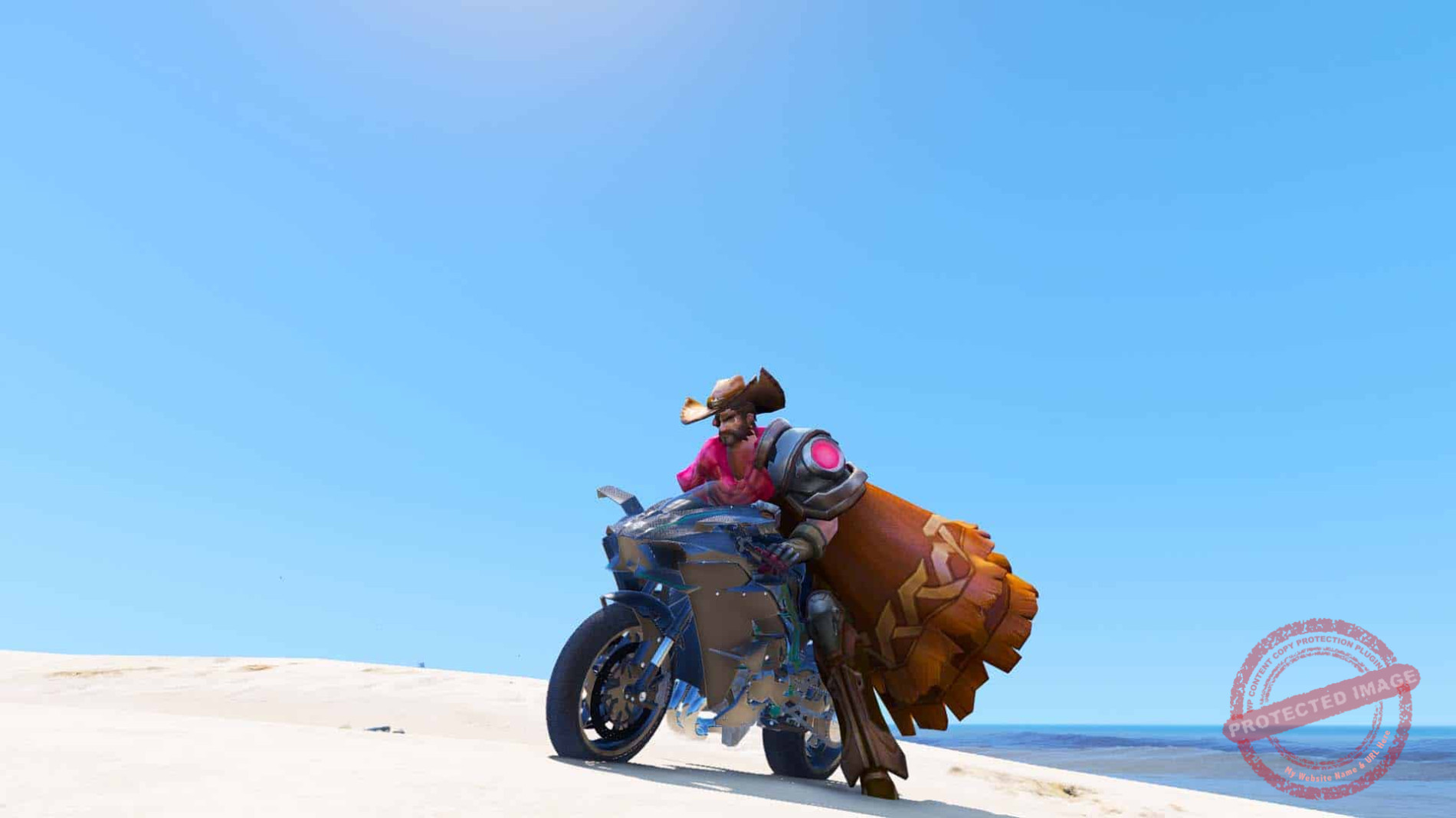 gta 5 mod ryoma gunslinger skin