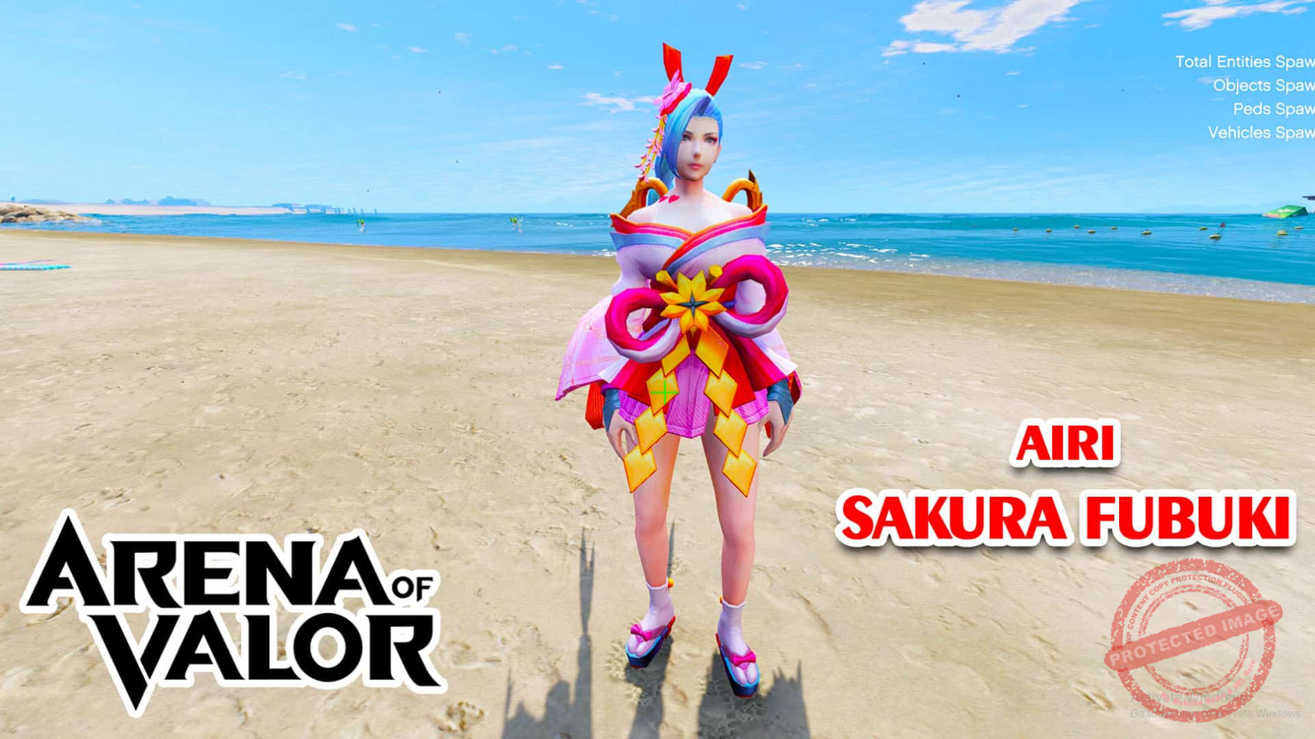 GTA 5 Mod Airi Sakura Fubuki Arena of Valor