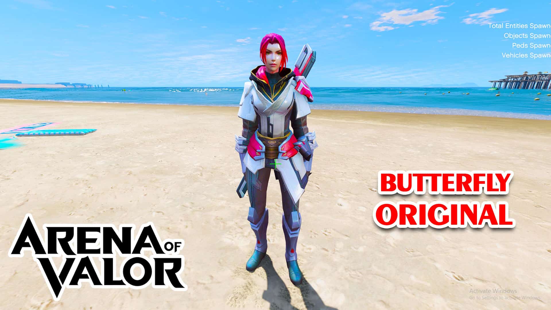 GTA 5 Mod Butterfly Space Ronin Arena of Valor