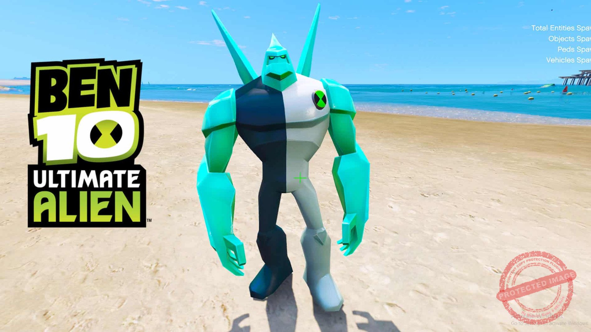 GTA 5 Mod Ben 10 Diamondhead