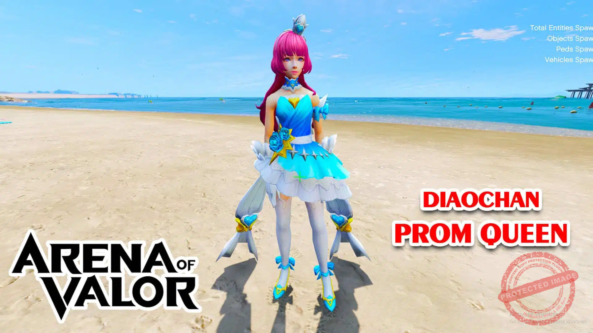 GTA 5 Mod Diaochan Prom Queen Arena of Valor GTA