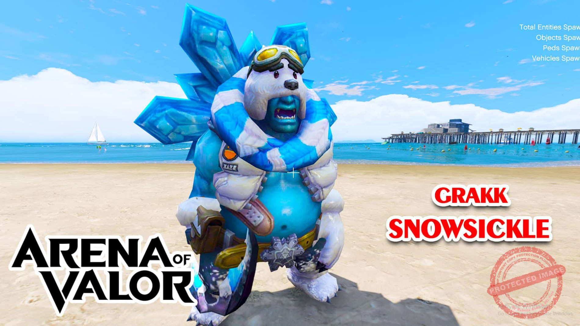 GTA 5 Mod Grakk Snowsickle Arena of Valor