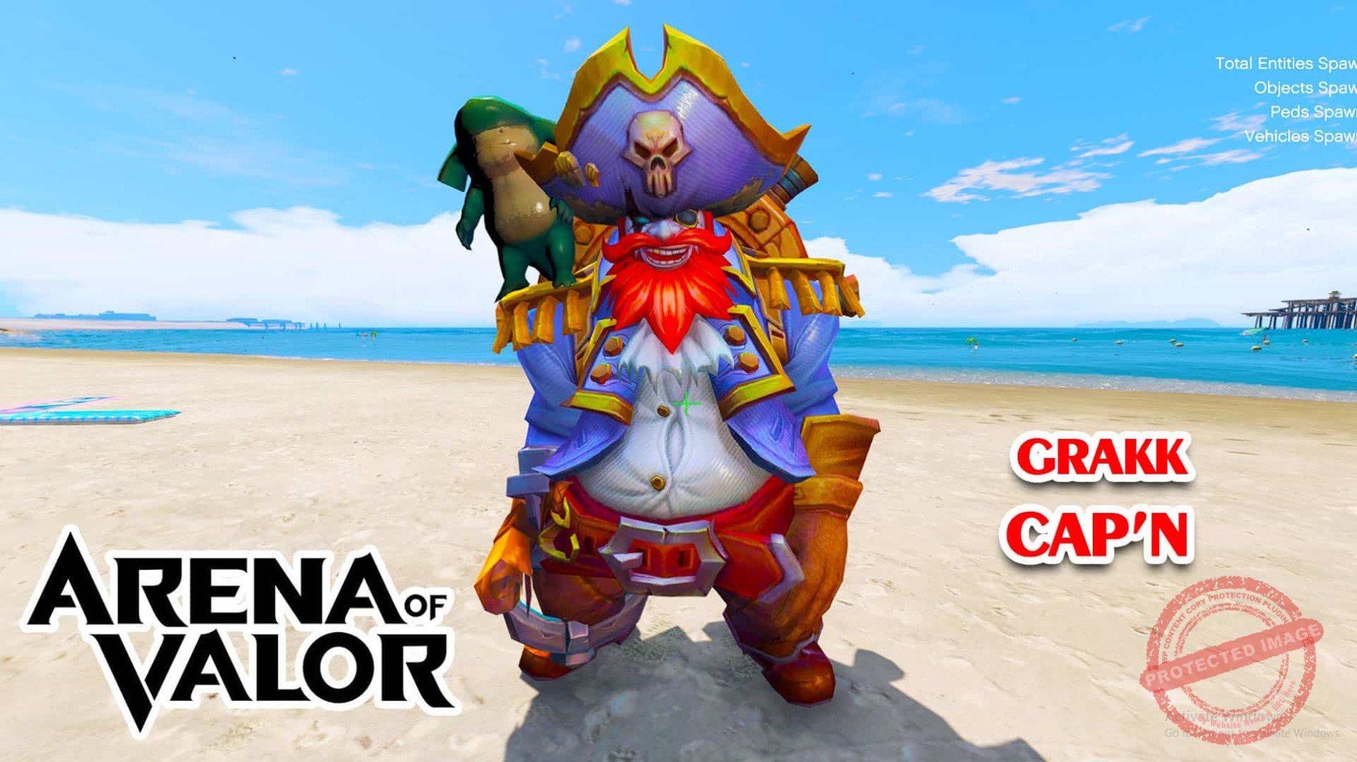 GTA 5 Mod Grakk Cap'n Arena of Valor