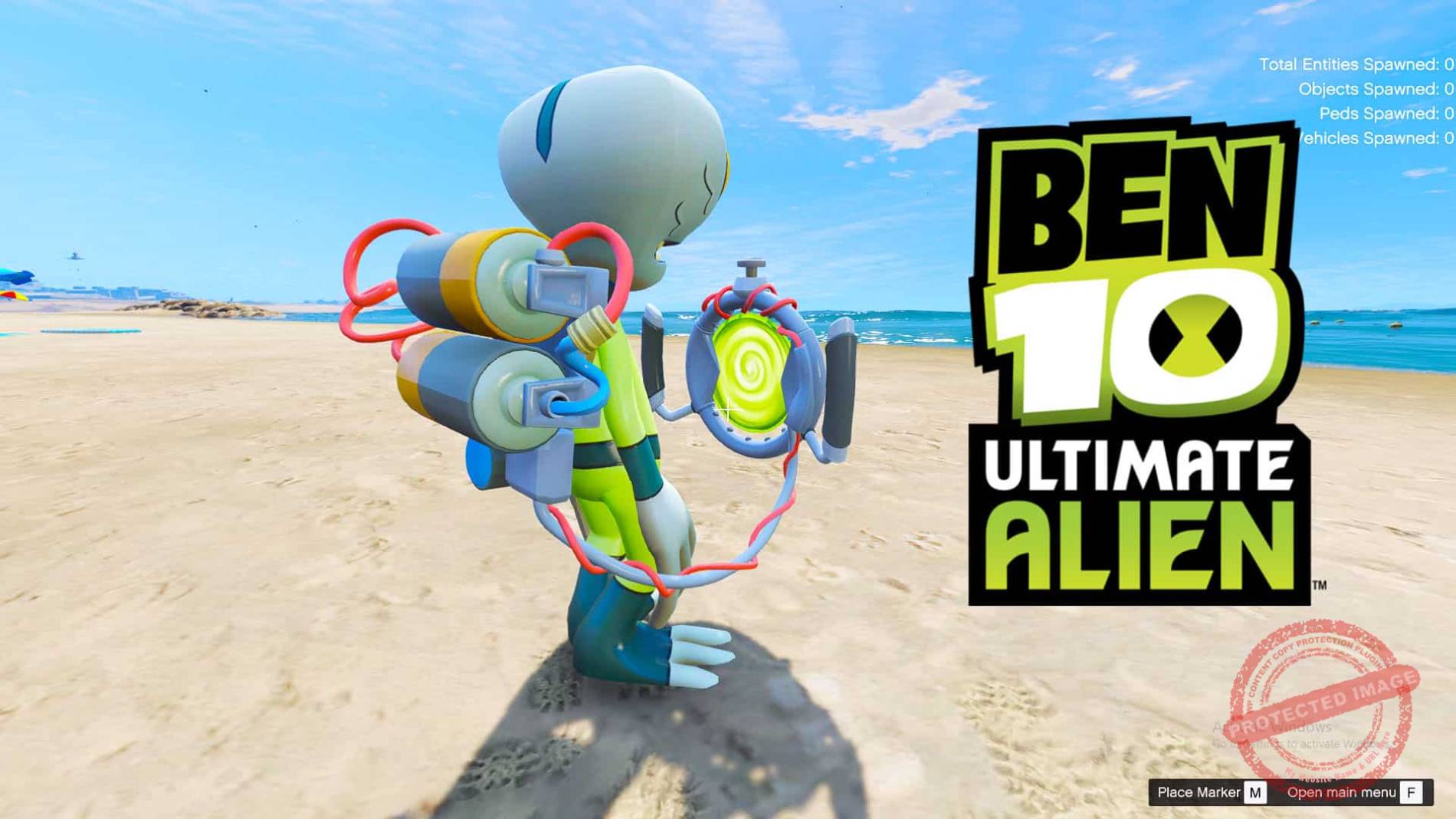 GTA 5 Mod Ben 10 Grey Matter