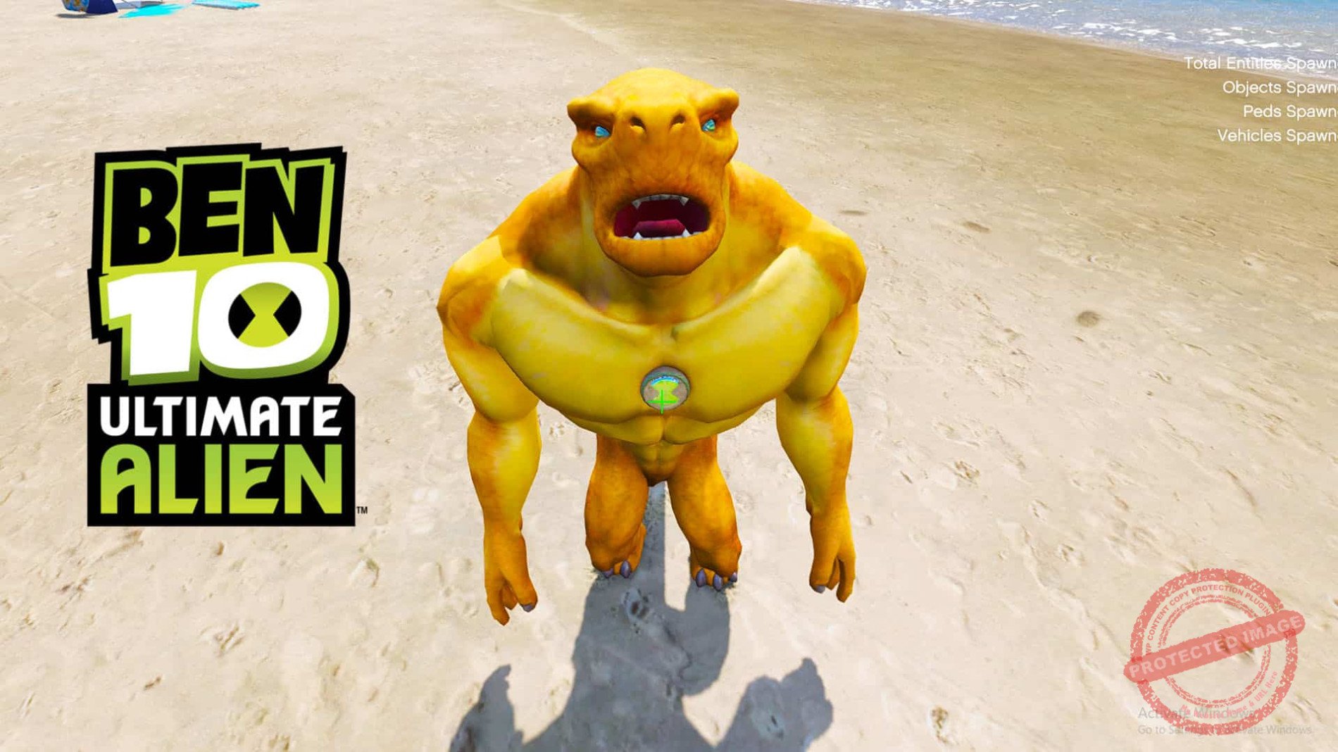 GTA 5 Mod Ben 10 Humungousaur