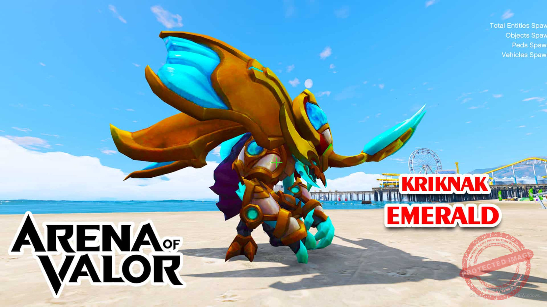 GTA 5 Mod Kriknak Emerald Arena of Valor