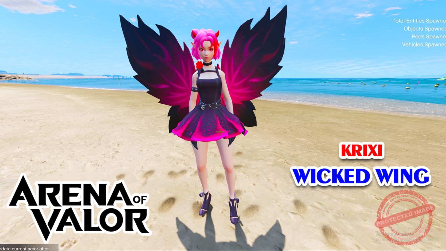 GTA 5 Mod Krixi Wicked Wings Arena of Valor