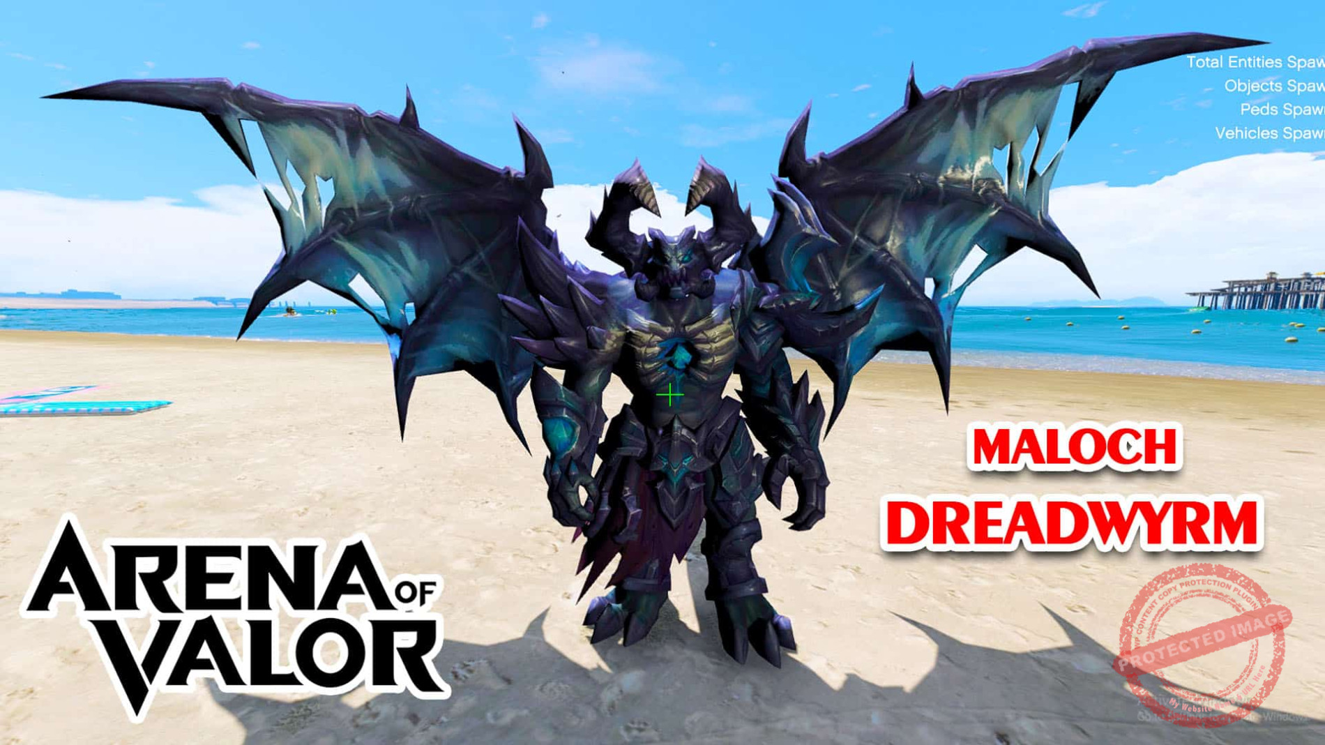 GTA 5 Mod Maloch Dreadwyrm Arena of Valor