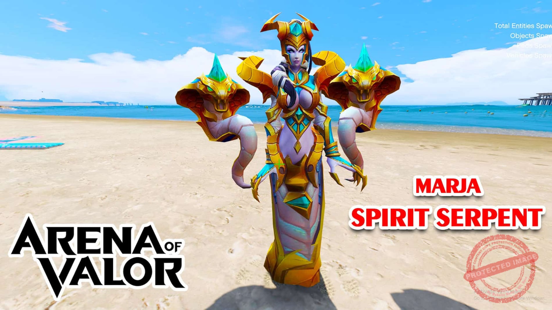 GTA 5 Mod Marja Spirit Serpent Arena of Valor