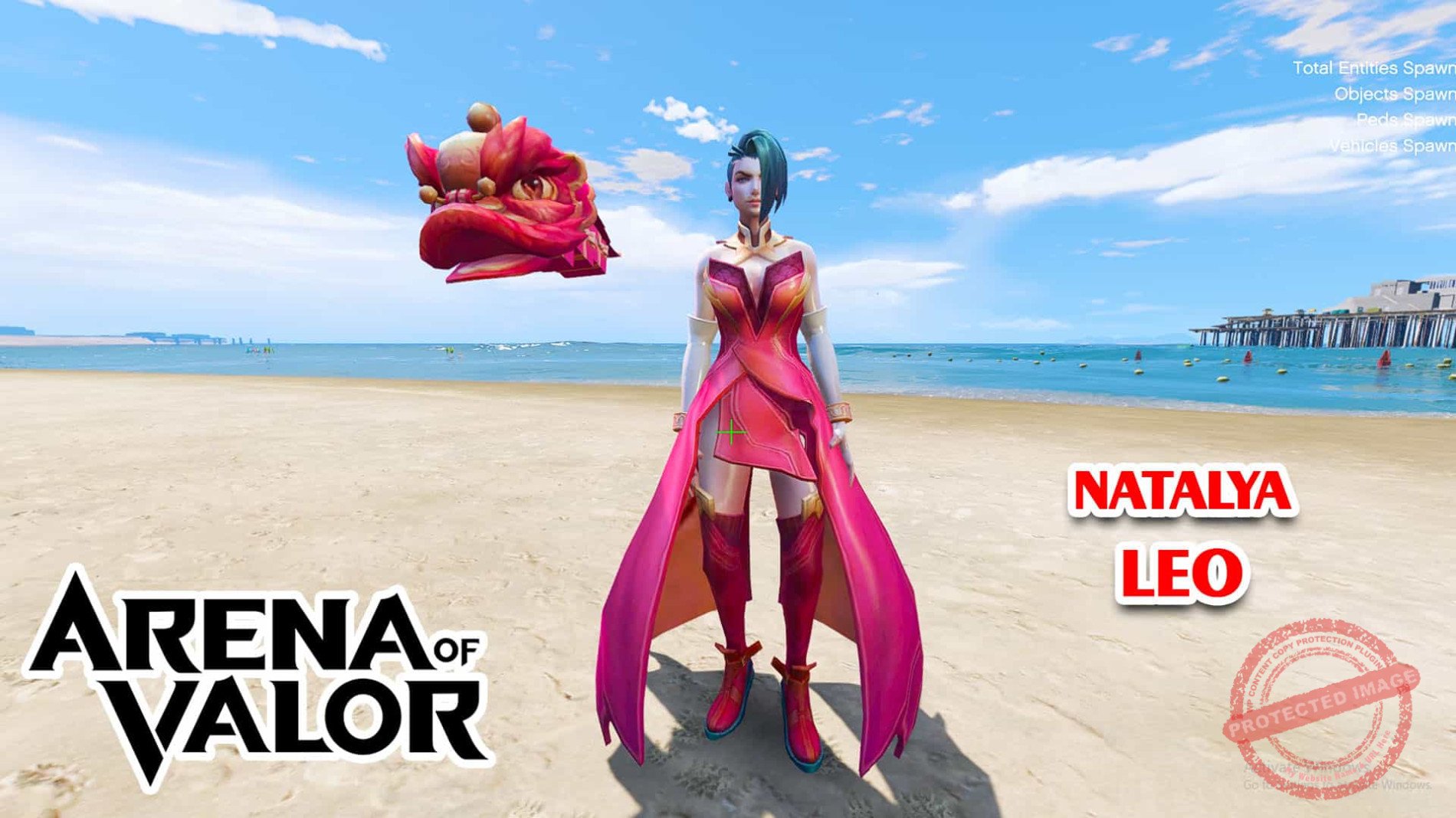 GTA 5 Mod Natalya Leo Arena of Valor