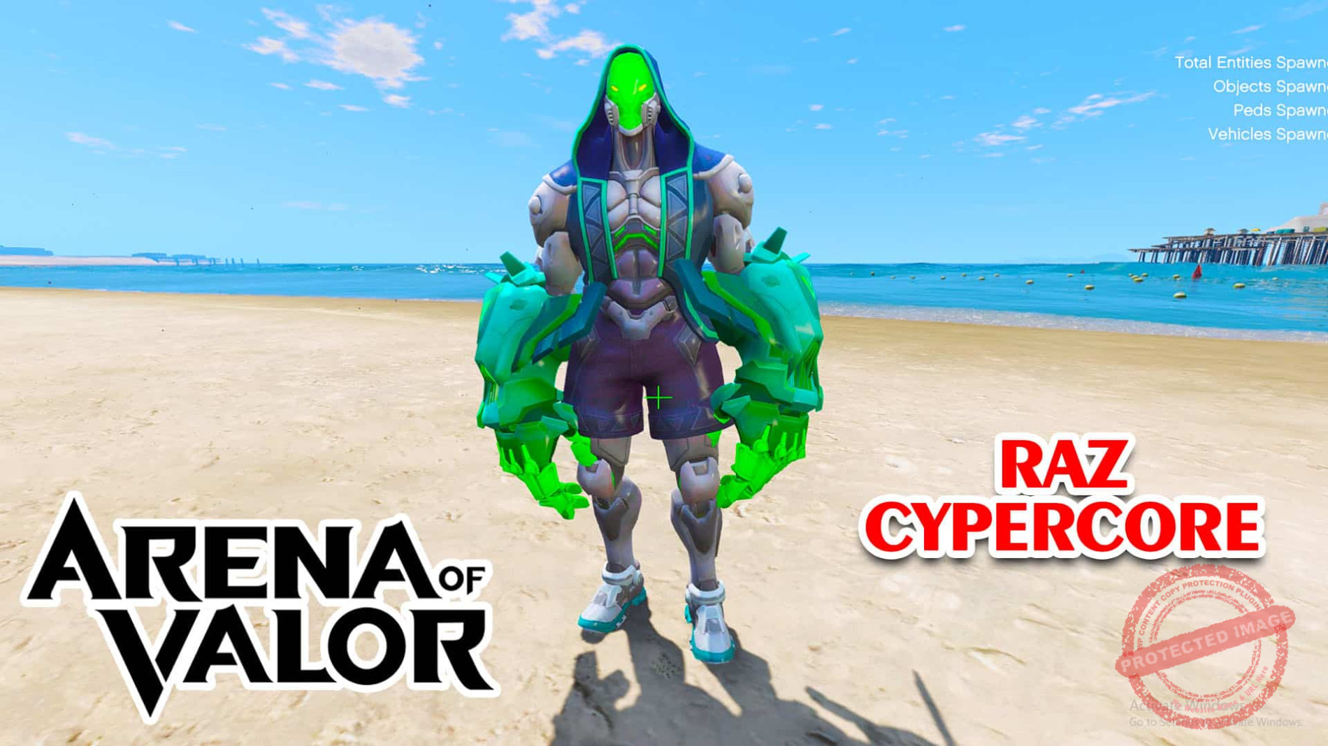 GTA 5 Mod Raz Cybercore Arena of Valor
