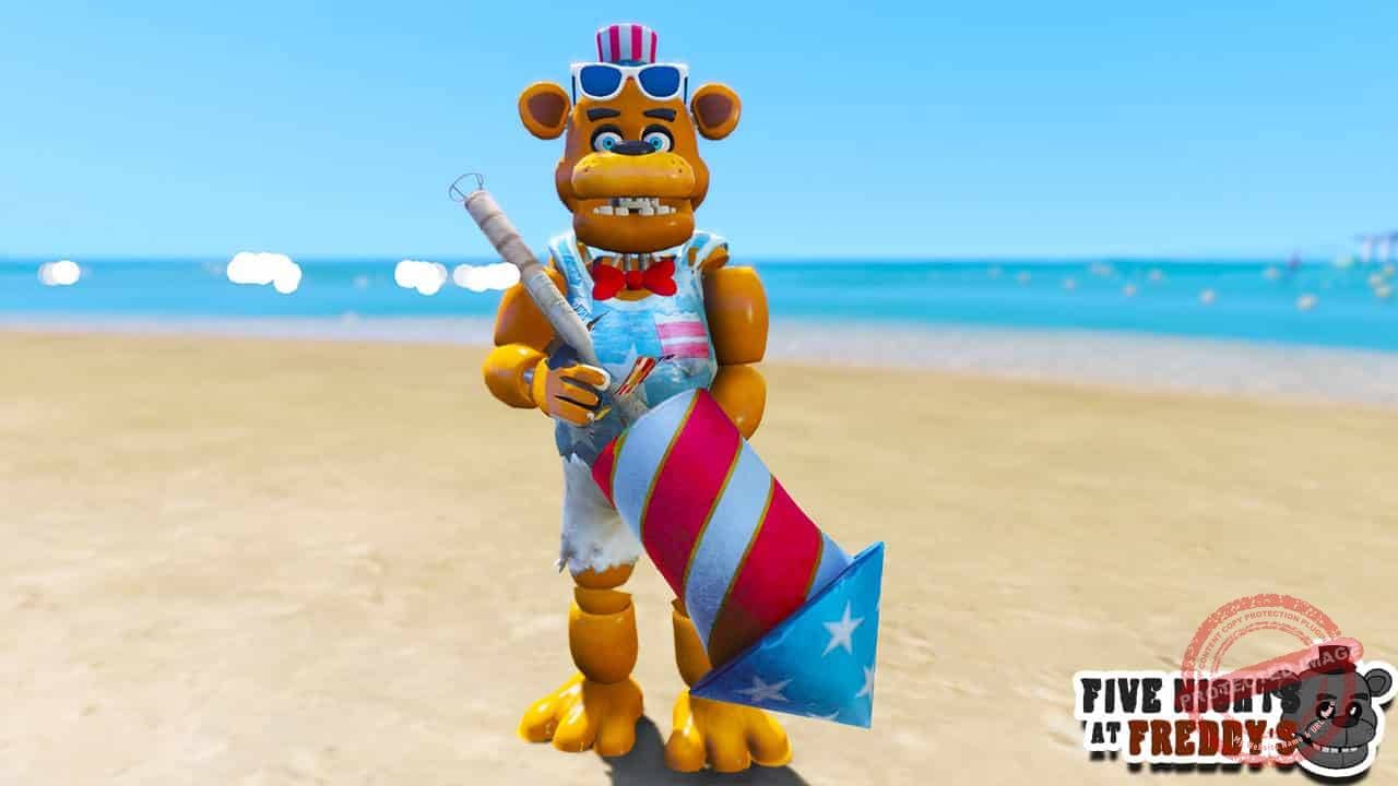 GTA 5 Mods FNAF Firework Freddy