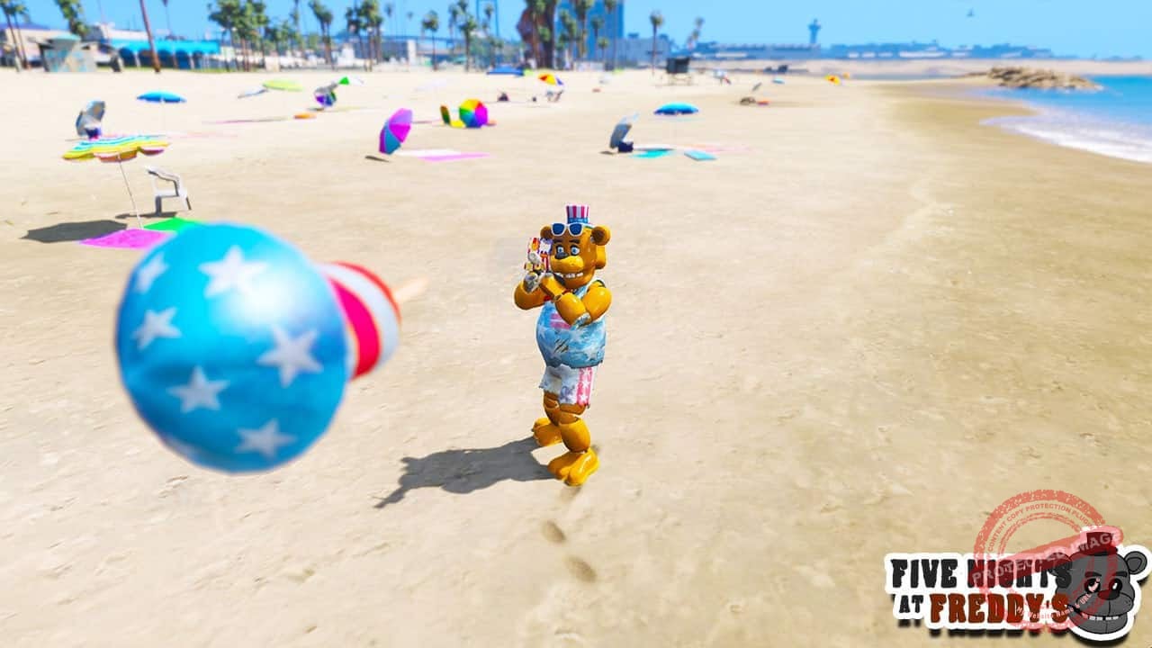 GTA 5 Mods FNAF Firework Freddy