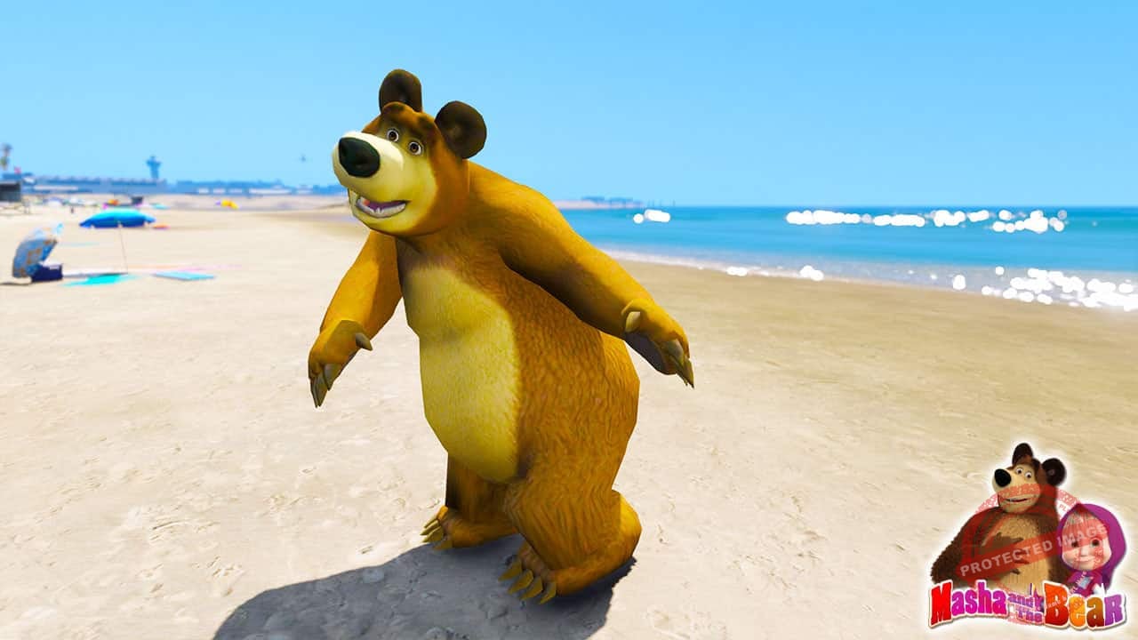 GTA 5 Mods Bear in Masha and the Bear