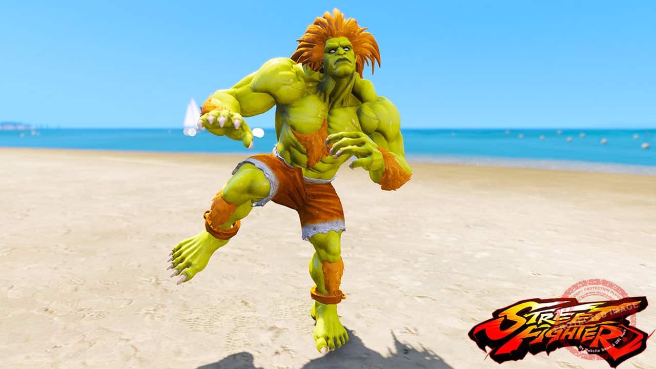 GTA 5 Mods Blanka Superstreet Fighter