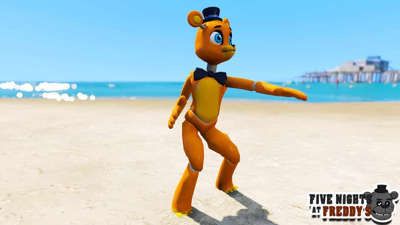 GTA 5 Mods FNAF DKC Freddy