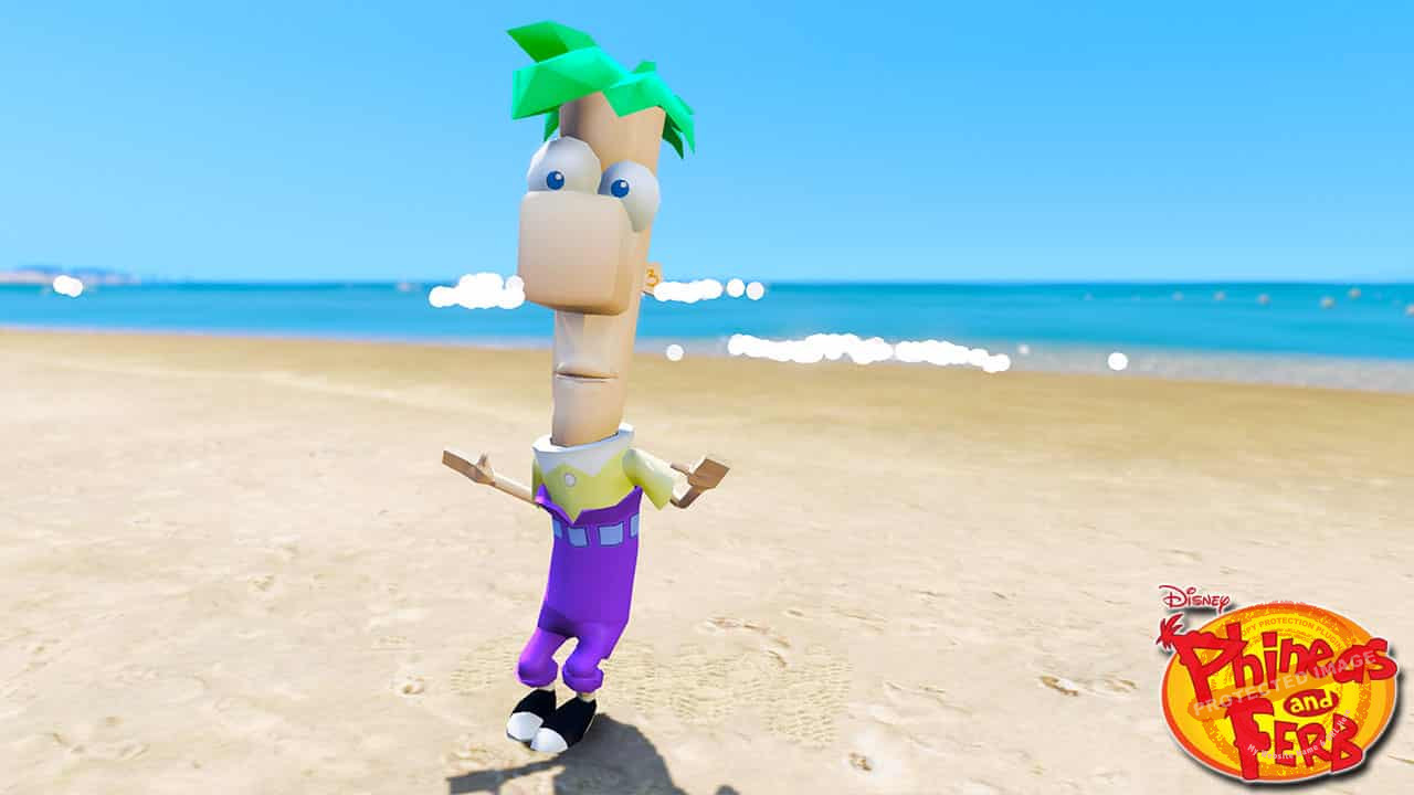 GTA 5 Mods Ferb in Phineas and Ferb