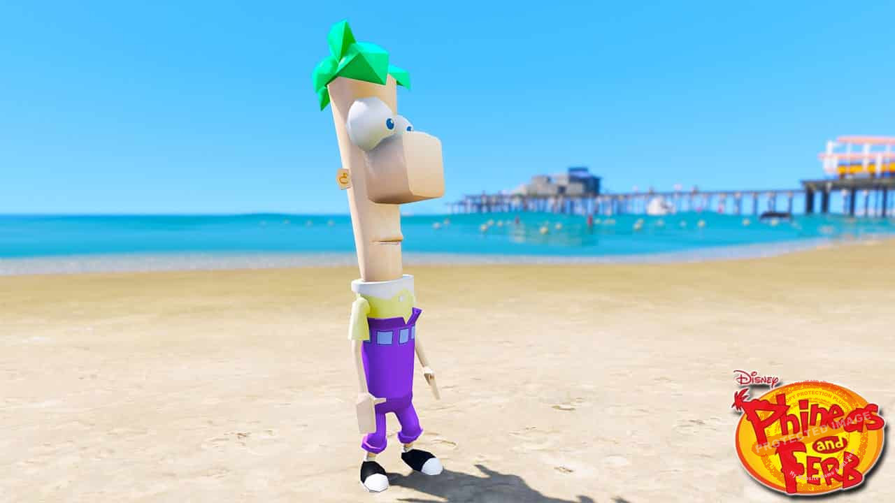 GTA 5 Mods Ferb in Phineas and Ferb