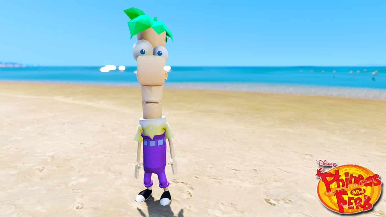 GTA 5 Mods Ferb in Phineas and Ferb