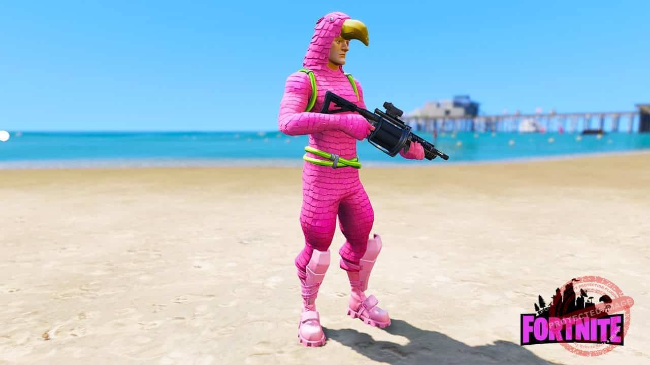GTA 5 Mods Fornite King Flamingo