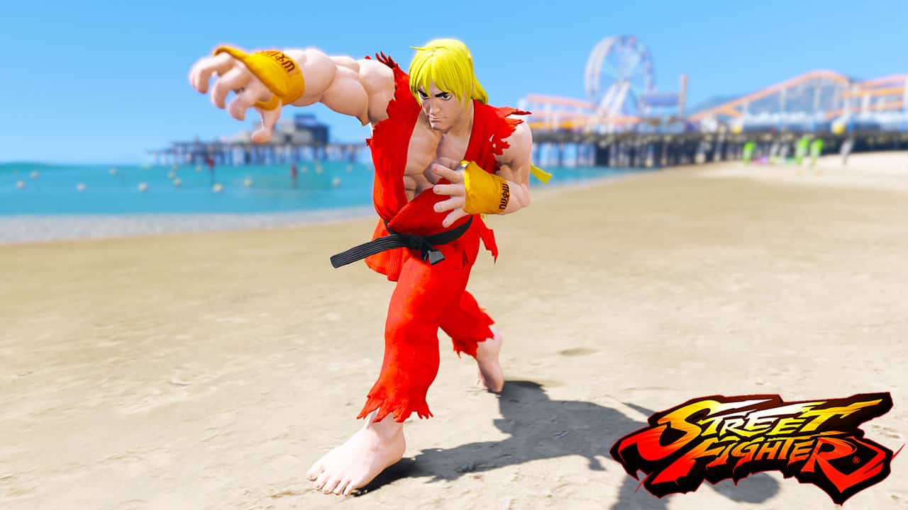 GTA 5 Mods Ken in Super Street Fighter
