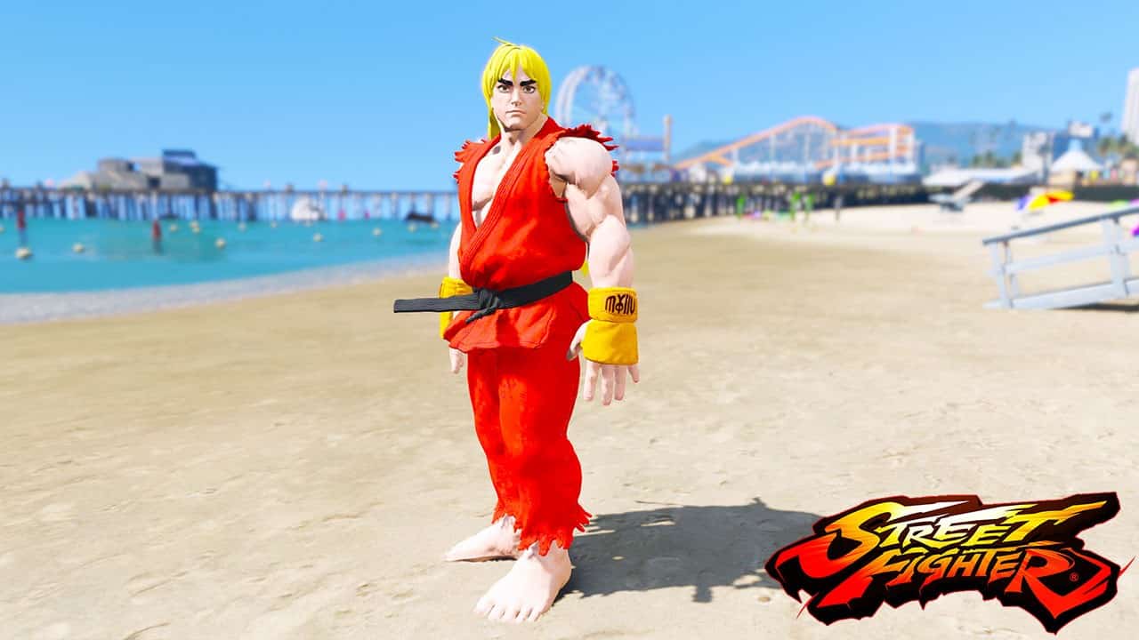 GTA 5 Mods Ken in Super Street Fighter