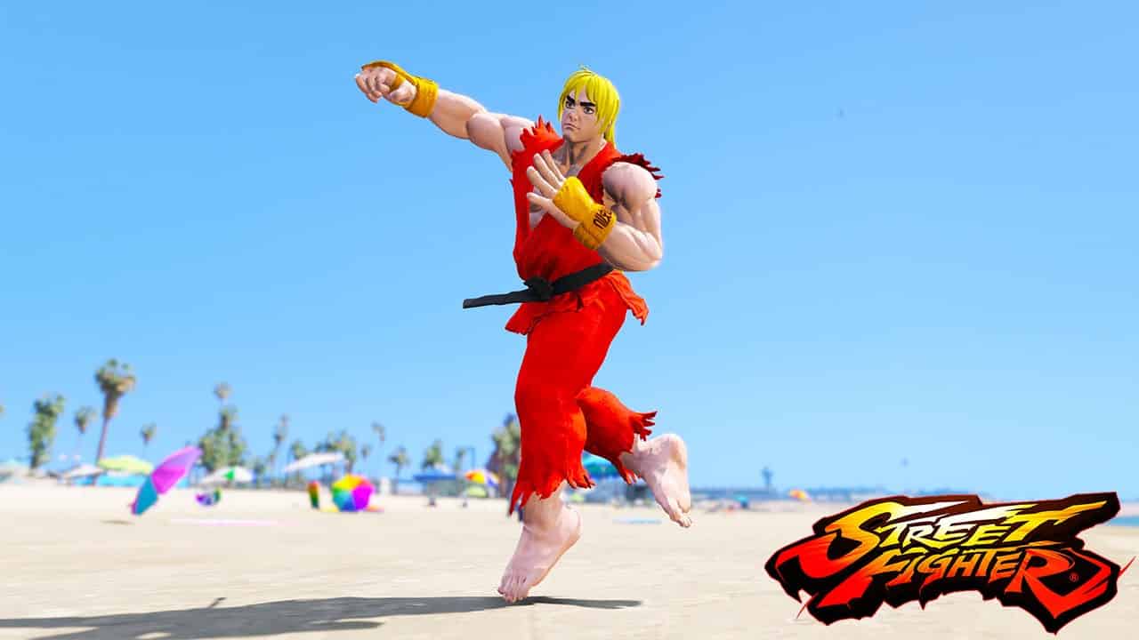 GTA 5 Mods Ken in Super Street Fighter