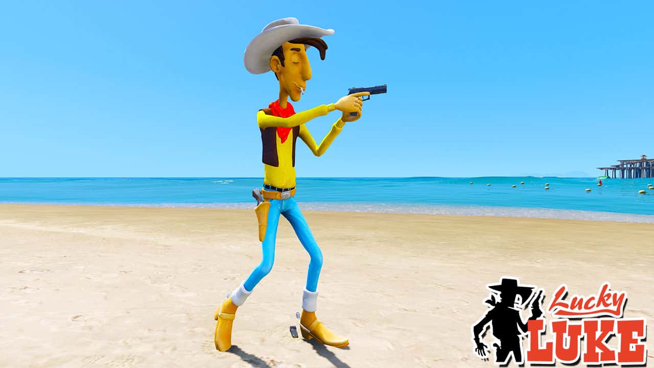 GTA 5 Mods Luky Luke