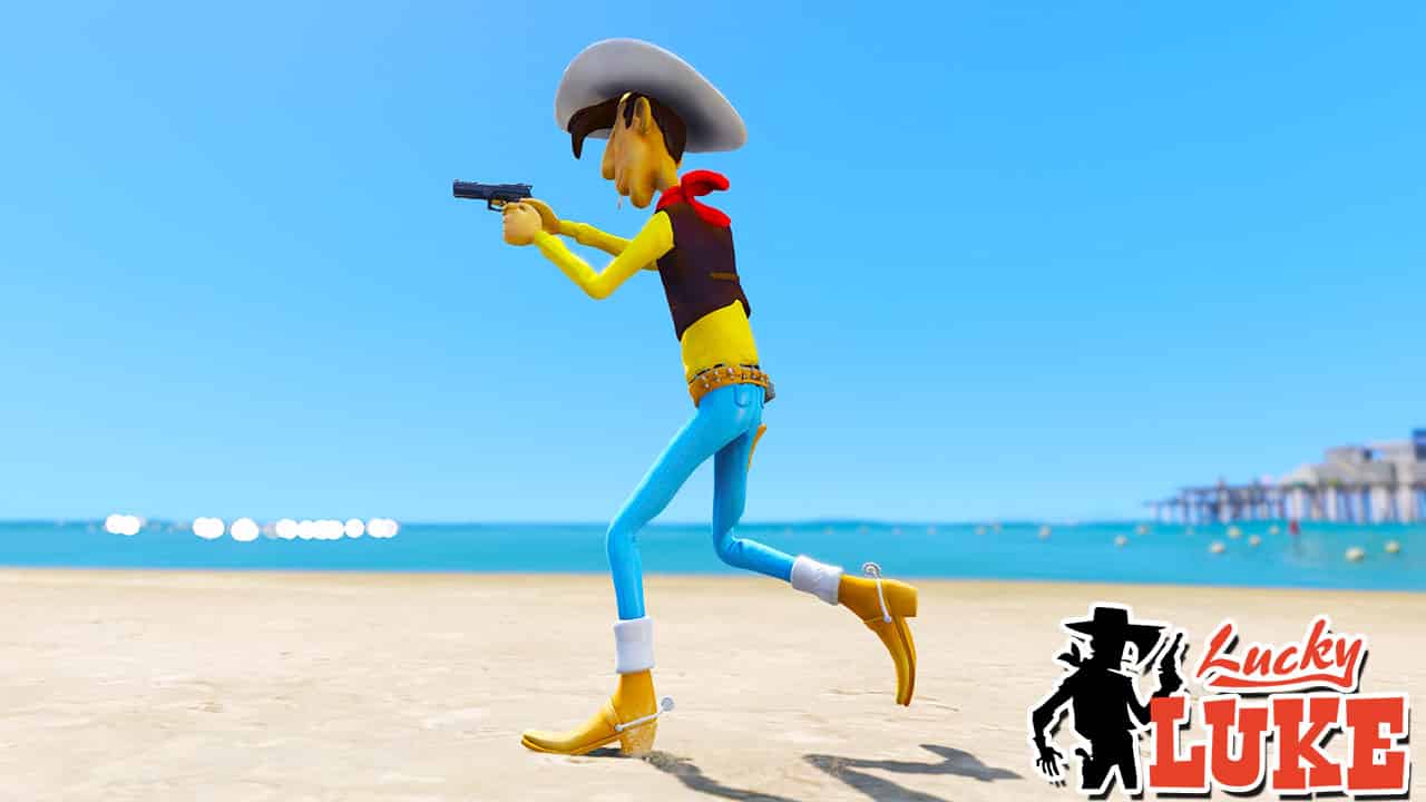 GTA 5 Mods Luky Luke
