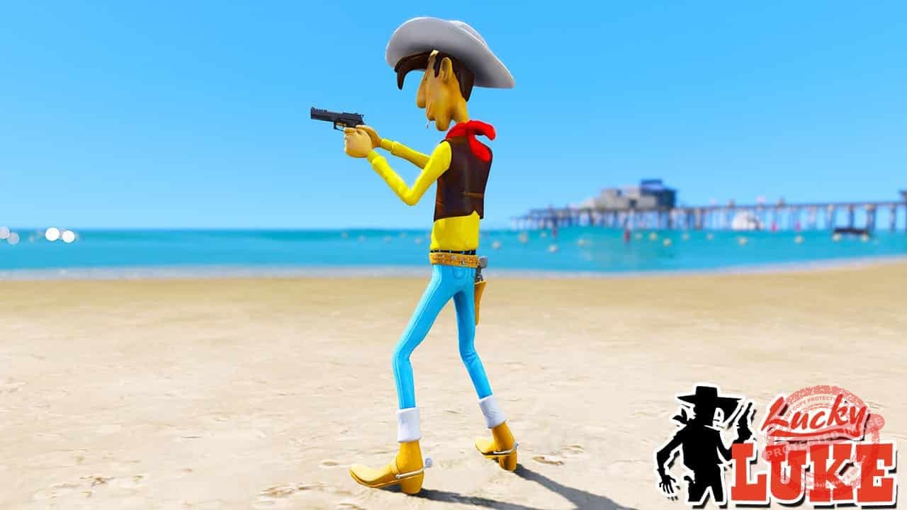 GTA 5 Mods Luky Luke